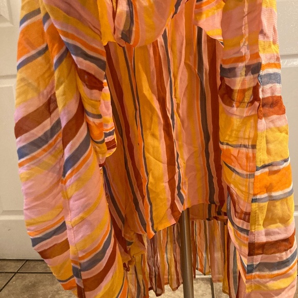 ALLSAINTS Paola Stripe Dress  size 8 - Picture 9 of 16